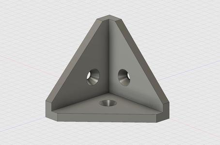 Internal Corner Bracket (counter sunk holes)