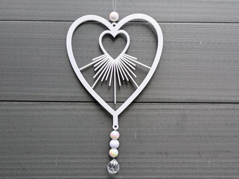Radiating Heart Suncatcher
