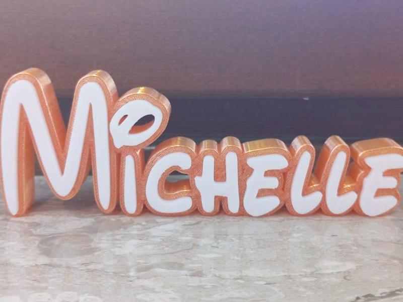Michelle Disney Name Sign Decorative baby room 