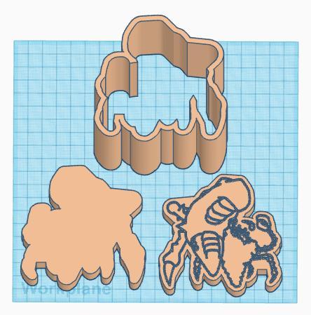 Pokemon: Gigantamax Kingler 3 Piece Bath Bomb Mold