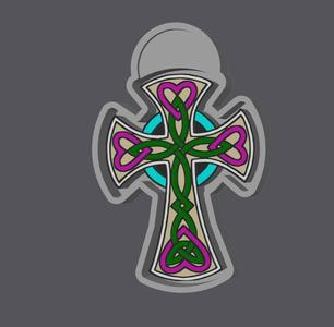 Celtic Cross Freshie Mold Housing
