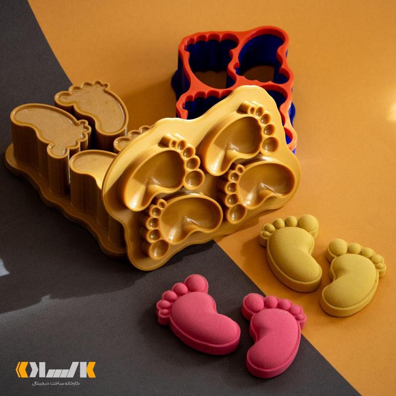 4 in 1 Baby foot Bath bomb mold