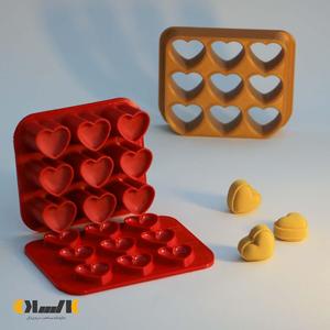 9 in 1 Embossed-heart bathbomb mold