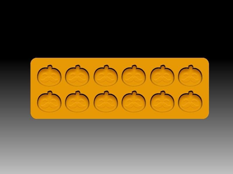 MUSTACHE PUMPKIN KIT BATH BOMB CONFETTI MICRO MINI MULTI MOLDS