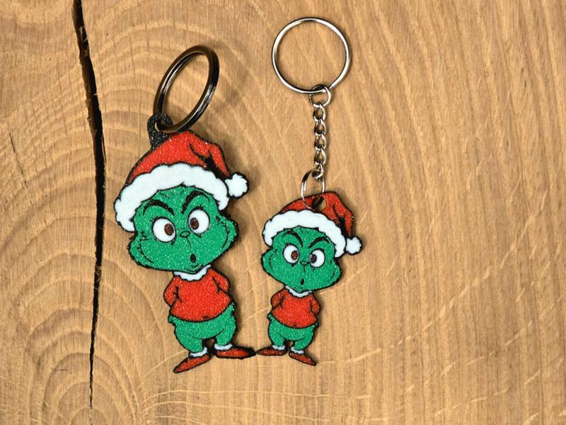 Christmas Grinch - ornament and keychain