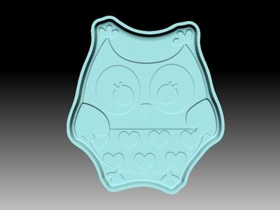 CUTE OWL BATH BOMB MOLD
