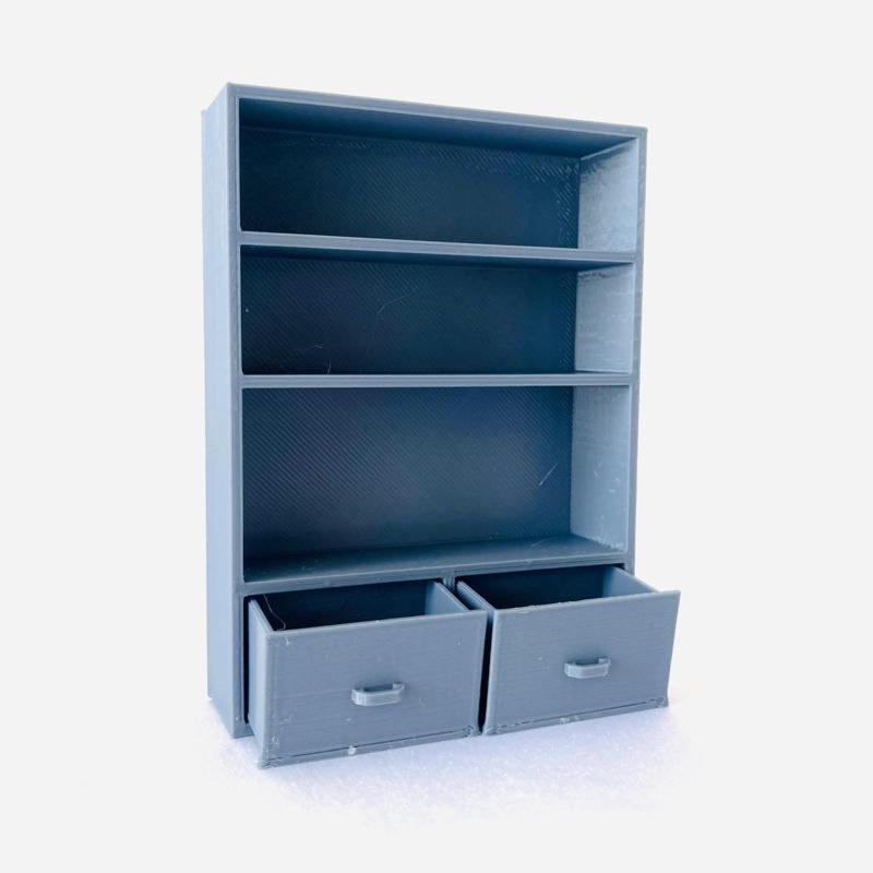 Custom Book Shelf for 3.75 in & 6 in Figure Diorama