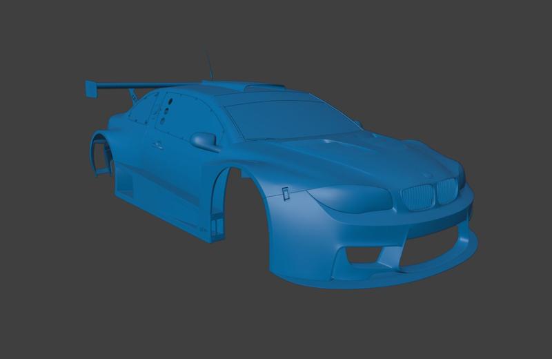 RC BODY 2011 E82 BMW 1 SERIES WIDEBODY 1/10 3D PRINT STL