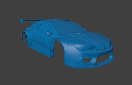 RC BODY 2011 E82 BMW 1 SERIES WIDEBODY 1/10 3D PRINT STL