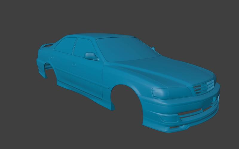 RC BODY 1997 JZX100 CHASER TOYOTA 1/10 3D PRINT STL