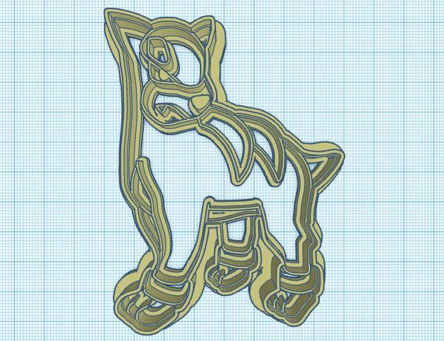 Pokemon: Houndour Cookie Cutter