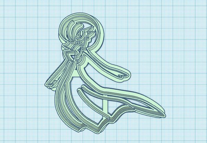 Pokemon: Gardevoir Cookie Cutter