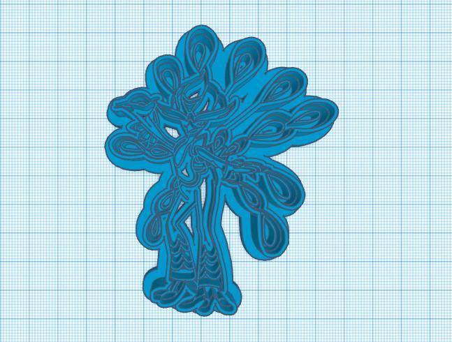 Pokemon: Quaquaval Cookie Cutter