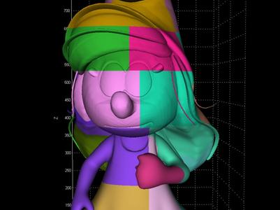 Life-Size Smurf Smurfette 3D Model