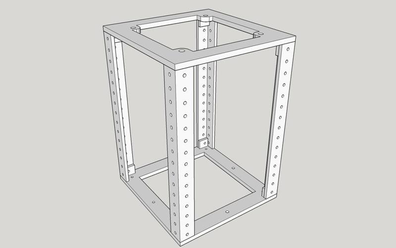 6 inch 4 post rack  V2