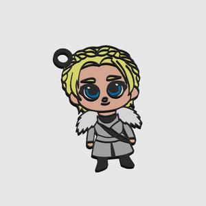Cute Brienne of Tarth keychain