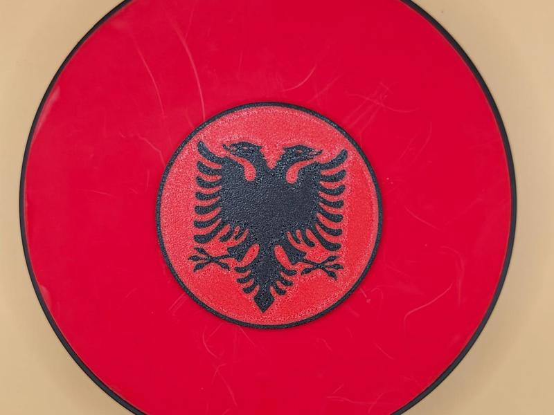 Republic of Albania Flag coasters