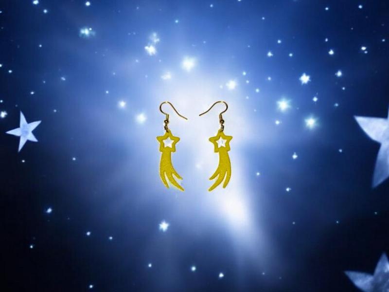 Shooting star earrings