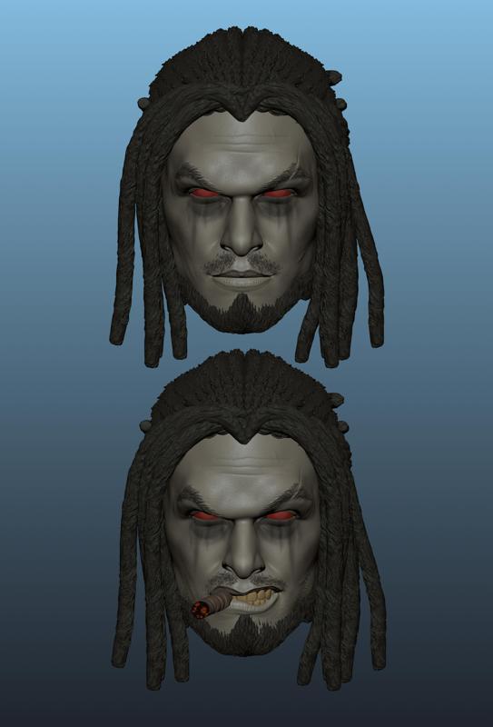 LOBO - Jason Momoa Head 1:12