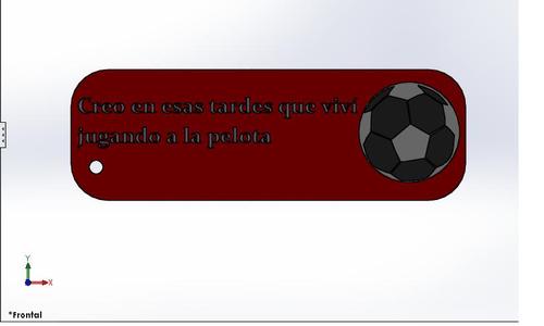 key chain football callejeros