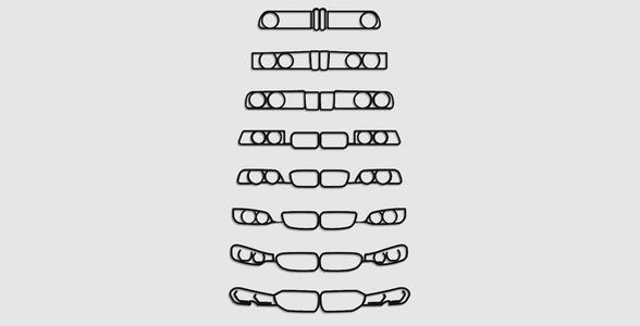 BMW 3 series front grill wall art bundle
