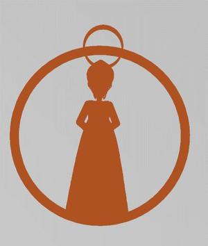 Russian girls key chain