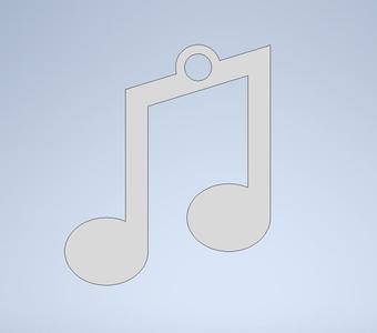 Eighth Note Key chain