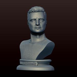 Vlodymyr Zelenskyy Bust (Ukraine's president)