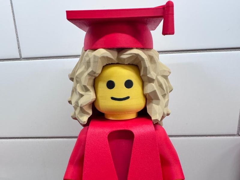 Female Graduate-500% -2 HAIRSTYLES-CURLY/STRAIGHT