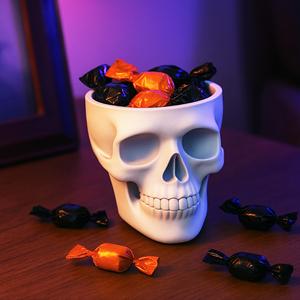 Skull Bowl | Multi-Use Bowl | Gothic Halloween Candy Dish and Home Decor | or Planter - Plant Pot