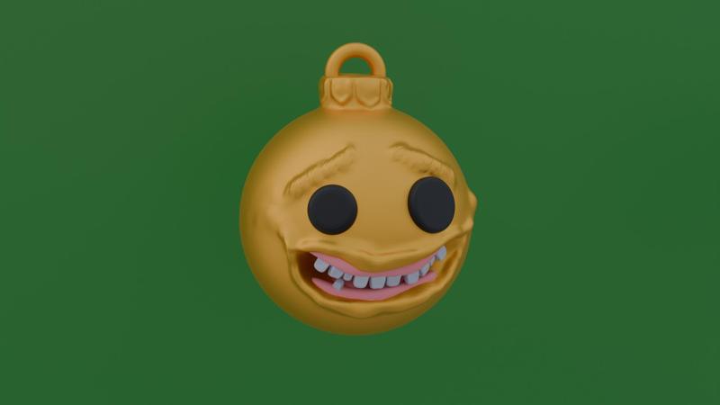 [Pre-Supported] Christmas Ornament Ball, Smily