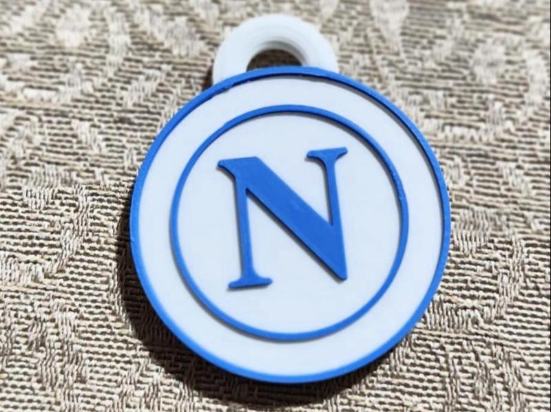 Soccer Keychain Pendant Napoli