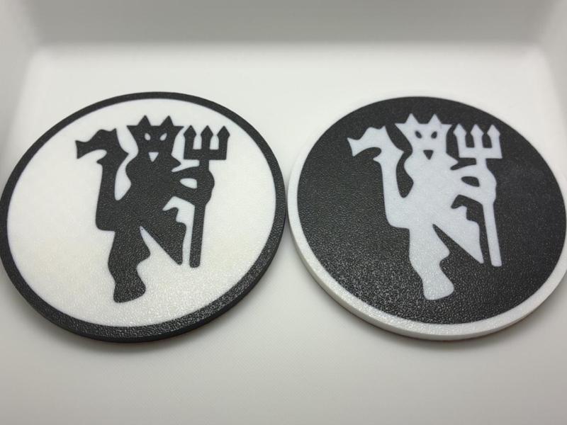 Manchester United Devil Coaster - Black & White