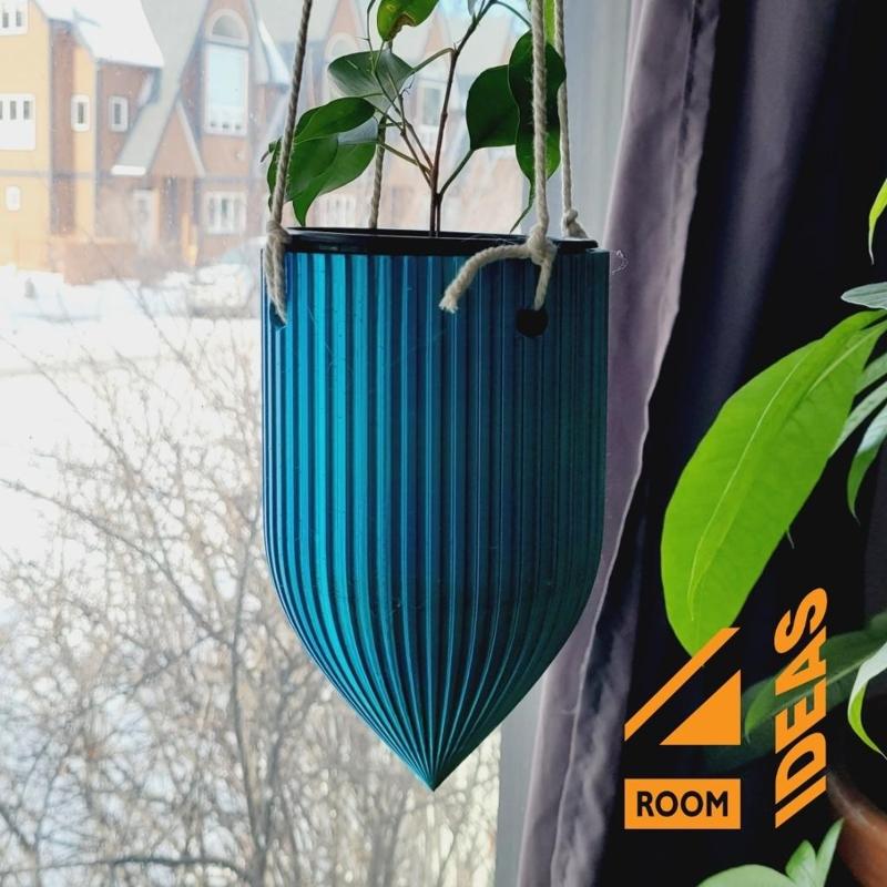 Bullet Planter Pot 1 - hanging planter + stands