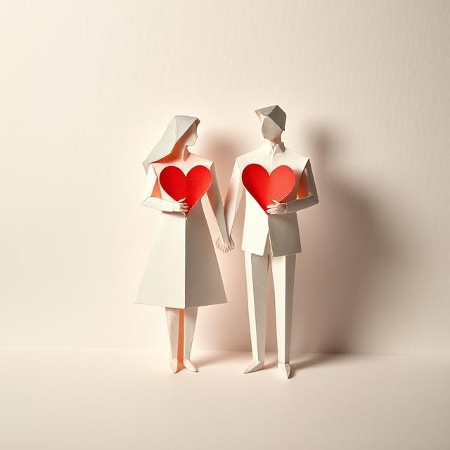 GIFT FOR FEBRUARY 14 WITH TWO PAIRS OF HEARTS