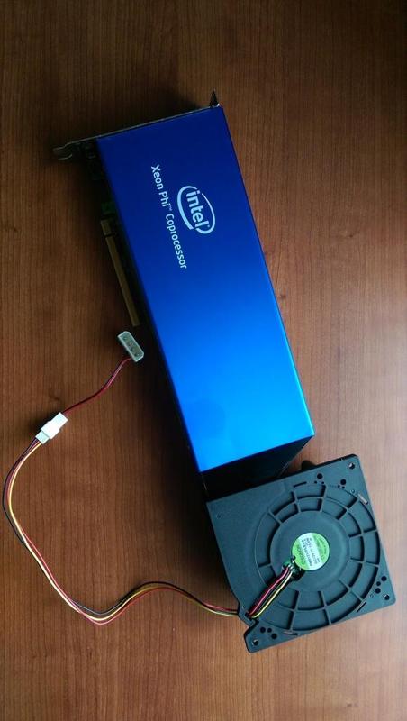 Xeon Phi passive-to-active cooling adapter / blower fan shroud