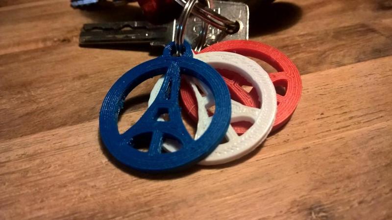 Keychain #ParisPeace