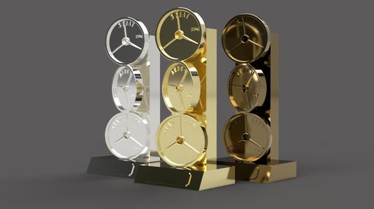 Powerlifting Weight Trophy with Name Plate