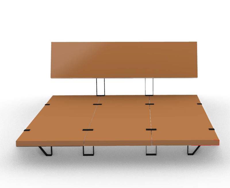 Bed Frame inspired in Floyd Home bed