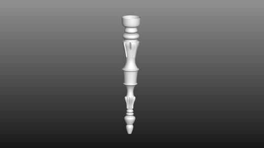 furniture leg 3D cnc