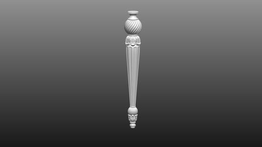 furniture leg 3D cnc