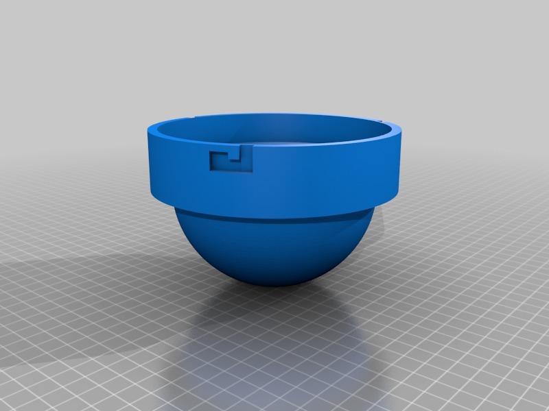 Shower 5 1/4" Recessed Lighting Globe For LED Bulb