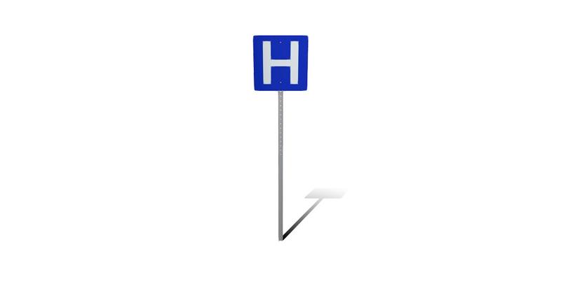 Hospital Traffic Sign Board