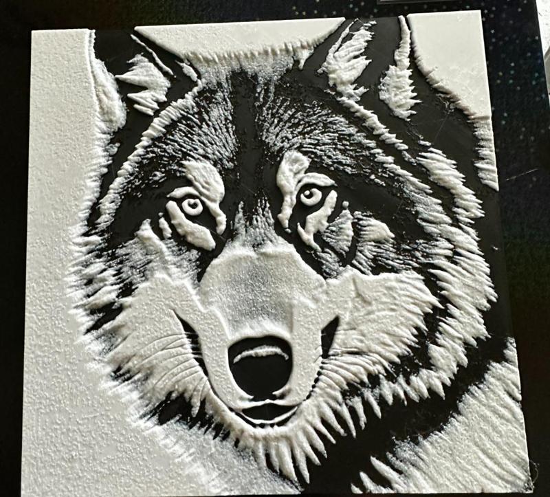 The Wolf ( Inked and sketched painting ) 