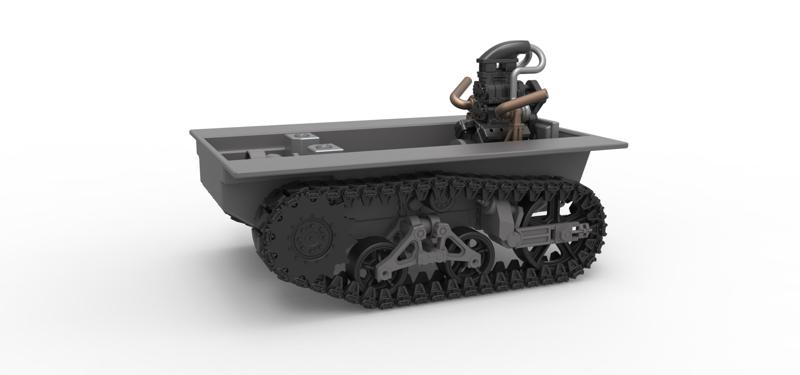Diecast Fun Short Monster tank Base Scale 1:25