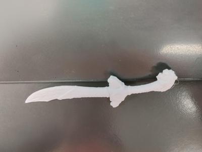 Saba White Ranger sword