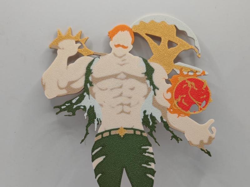 7-Color AMS Escanor Wall Plaque 