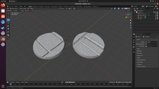 Sewer 40mm Bases Hollow Bottoms x2