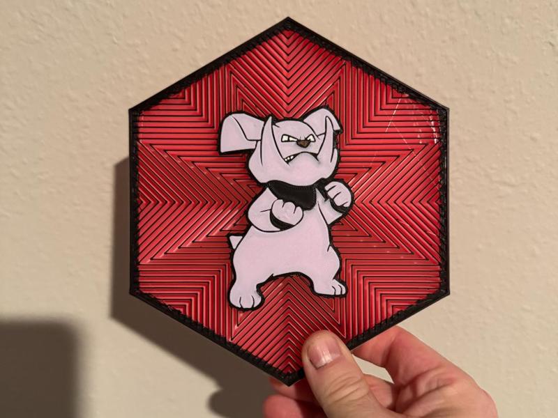 #210 Granbull Hex Wall Art
