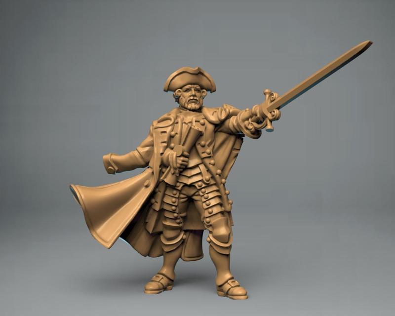 Line soldiers officer